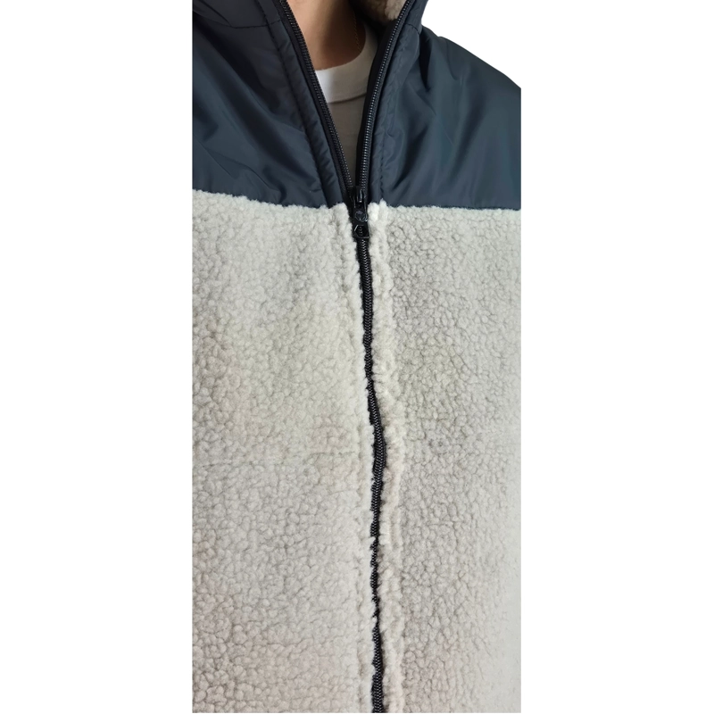 CHAQUETA TEDDY HOMBRE TIPO CORDERITO GRUESA BOLSILLOS 602 - 4