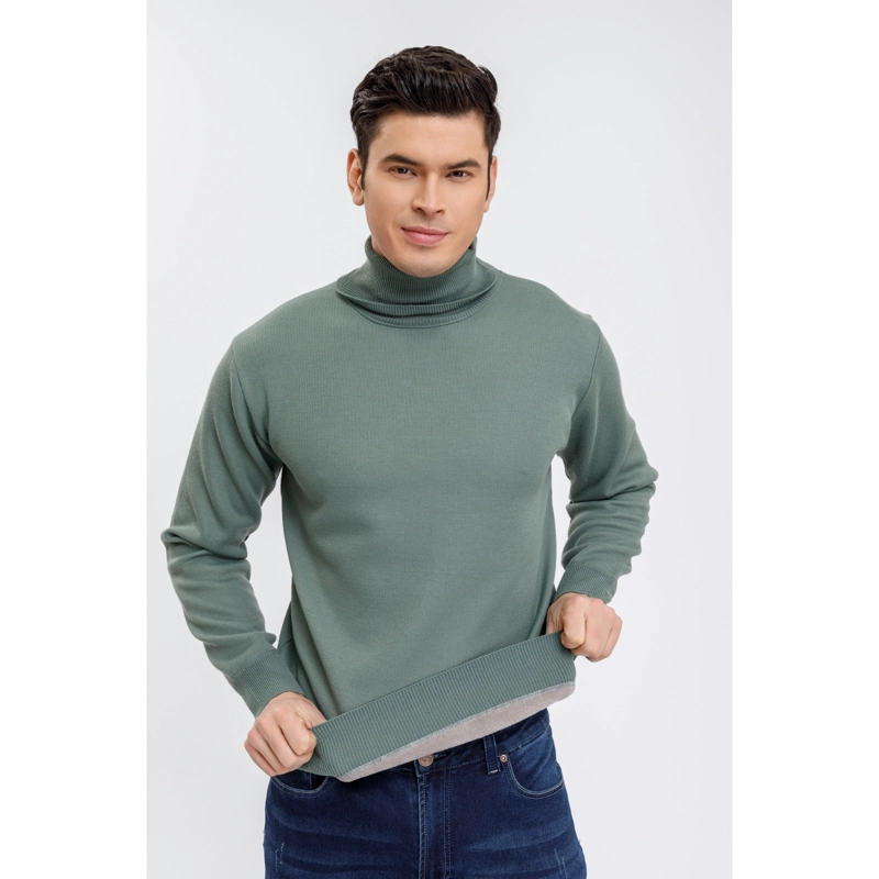 SWEATER TEJIDO FRISADO HOMBRE CUELLO SUBIDO EXCELENTE CALIDAD 7191 - 1