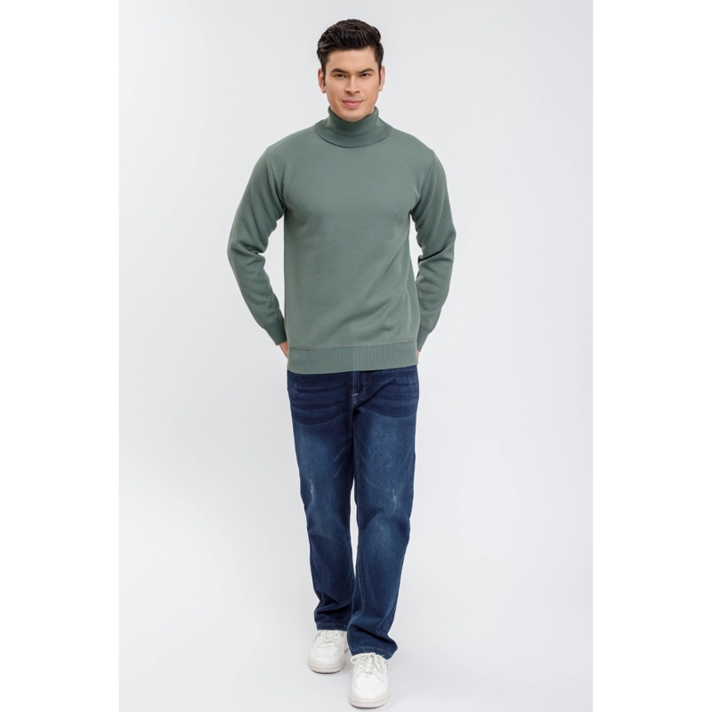 SWEATER TEJIDO FRISADO HOMBRE CUELLO SUBIDO EXCELENTE CALIDAD 7191 - 3