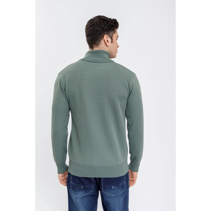 SWEATER TEJIDO FRISADO HOMBRE CUELLO SUBIDO EXCELENTE CALIDAD 7191 - 4