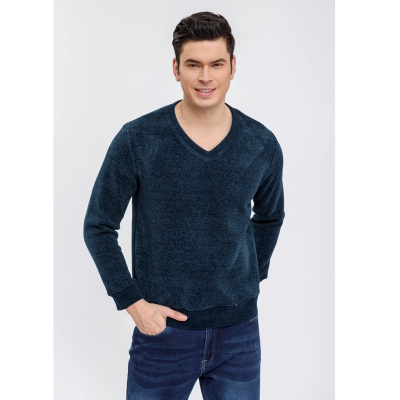 SWEATER FRISADO HOMBRE CUELLO V EXCELENTE CALIDAD TELA CHENILLE 01 - 1