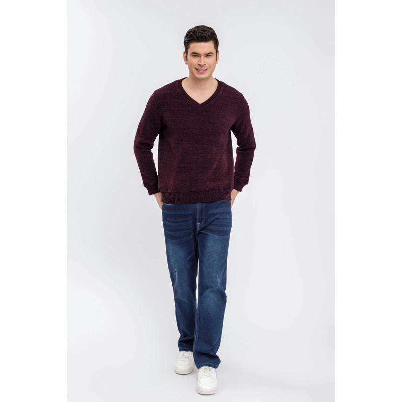 SWEATER FRISADO HOMBRE CUELLO V EXCELENTE CALIDAD TELA CHENILLE 01 - 4