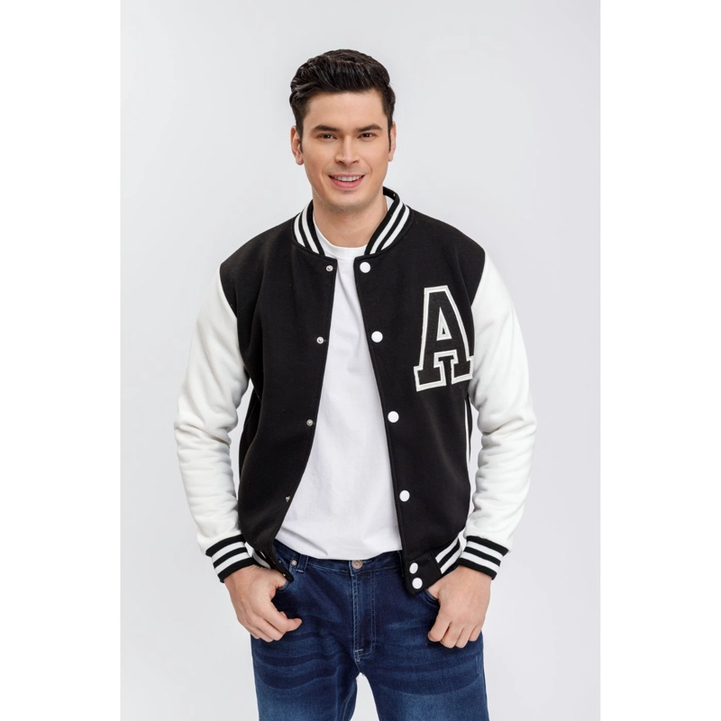 CHAQUETA UNIVERSITARIA HOMBRE GRUESA FORRO PIEL BOLSILLOS 7579 - 1