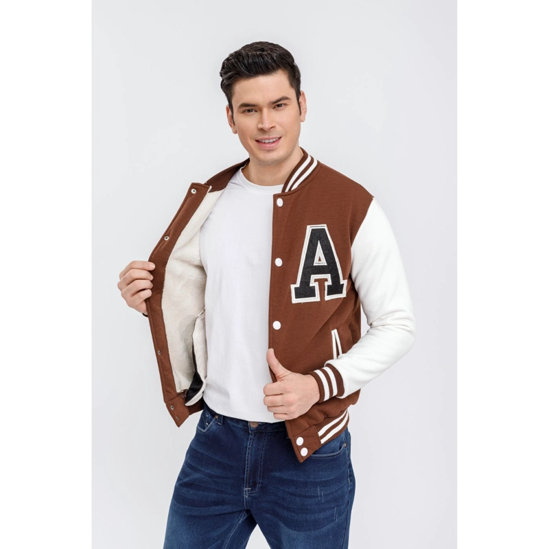 CHAQUETA UNIVERSITARIA HOMBRE GRUESA FORRO PIEL BOLSILLOS 7579 - 2