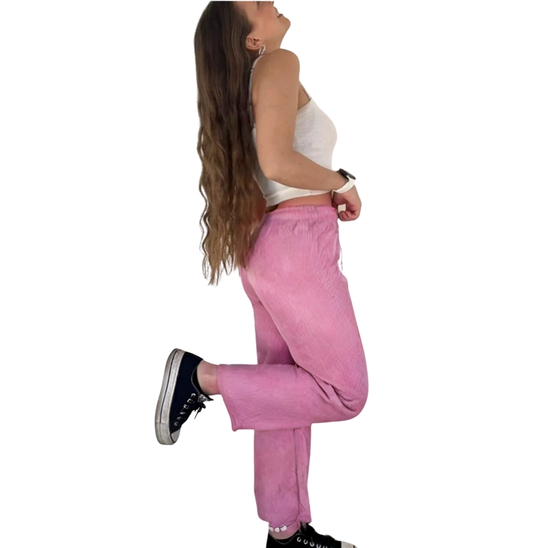 PANTALON RECTO MUJER COTELE  PIERNA ANCHA OTOÑO INVIERNO 786 - 1