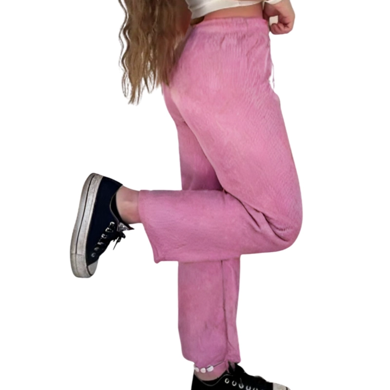 PANTALON RECTO MUJER COTELE  PIERNA ANCHA OTOÑO INVIERNO 786 - 2