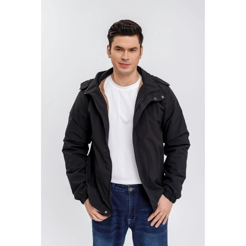 CHAQUETA IMPERMEABLE HOMBRE FORRO INTERIOR PIEL CAPUCHA 0002 - 1