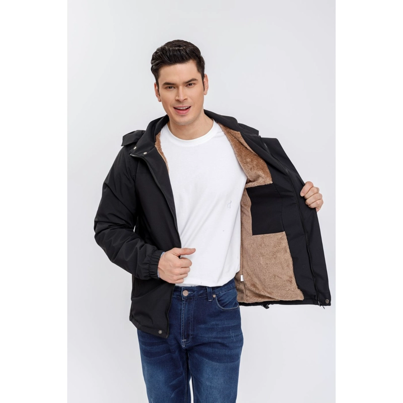CHAQUETA IMPERMEABLE HOMBRE FORRO INTERIOR PIEL CAPUCHA 0002 - 2