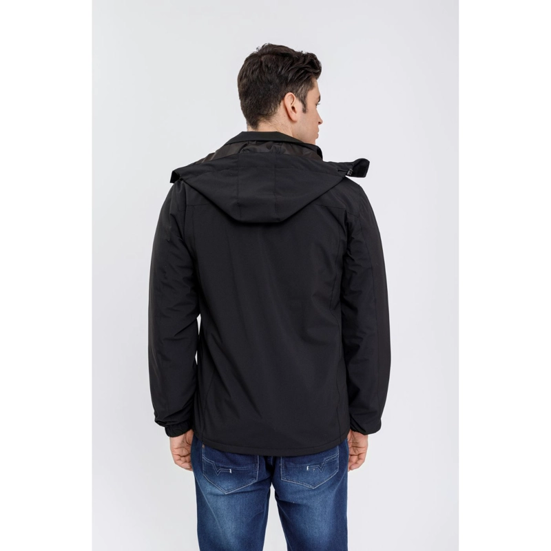 CHAQUETA IMPERMEABLE HOMBRE FORRO INTERIOR PIEL CAPUCHA 0002 - 3