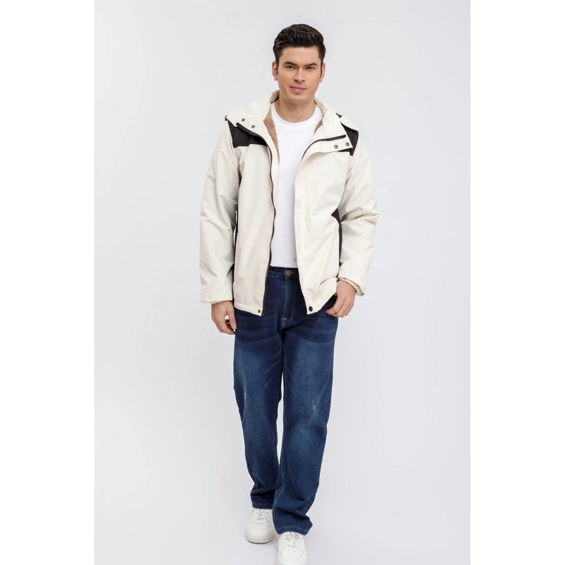 CHAQUETA IMPERMEABLE HOMBRE FORRO INTERIOR PIEL CAPUCHA 0002 - 3