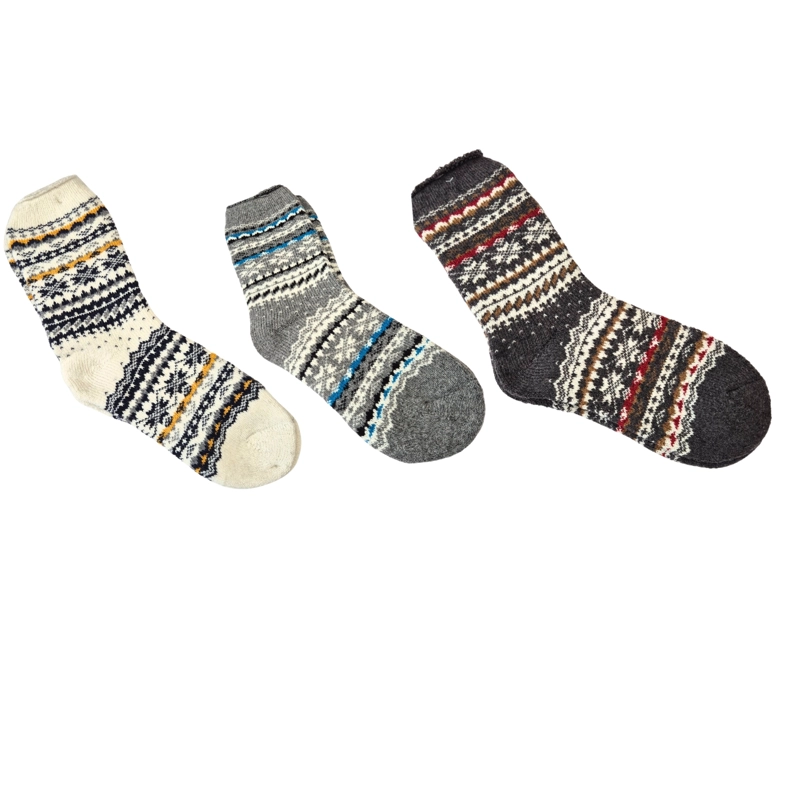 PACK 3 PARES CALCETA GRUESA UNISEX INVIERNO DISEÑOS 3563 - 2