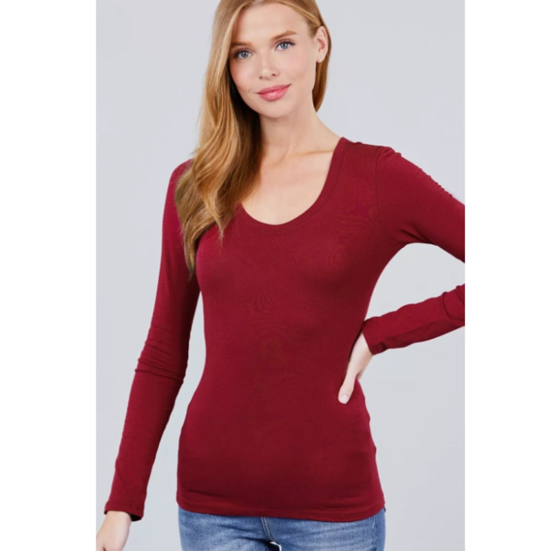 CAMISETA MUJER ELASTICADA MANGA LARGA INTERIOR POLAR 5523 - 1