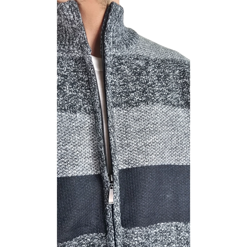 CHALECO SWEATER FRISADO HOMBRE CUELLO ALTO CIERRE 2113 - 4