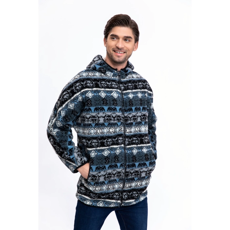 CHAQUETA HOMBRE POLERON E TNICO FORRO INTERIOR PIEL CIERRE 7570 - 1