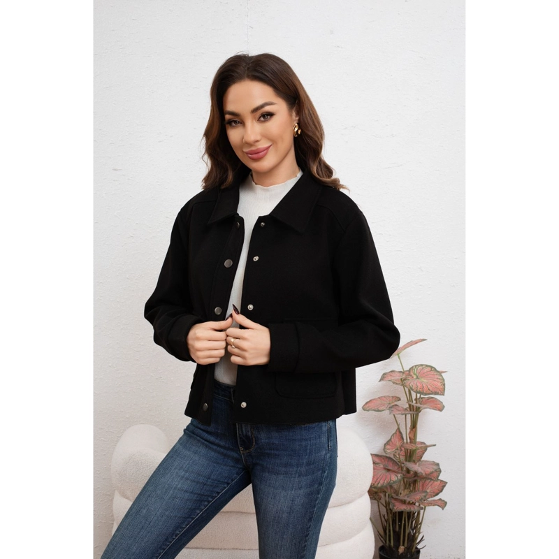 CHAQUETA MUJER FORMAL CORTA OTOÑO INVIERNO BROCHES 7576 - 1