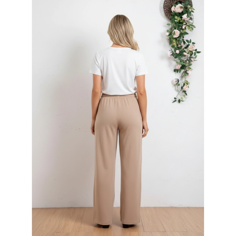PANTALON MUJER RECTO CASUAL PRIMAVERA VERANO ALGODON TIRO ALTO 318 - 3