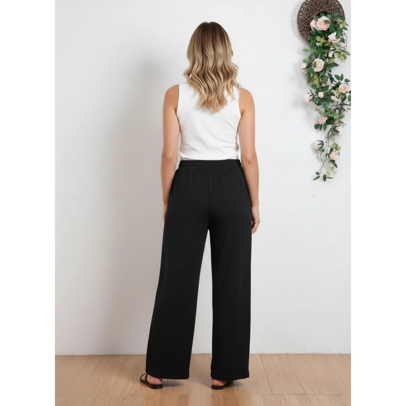 PANTALON MUJER RECTO CASUAL PRIMAVERA VERANO ALGODON TIRO ALTO 318 - 3
