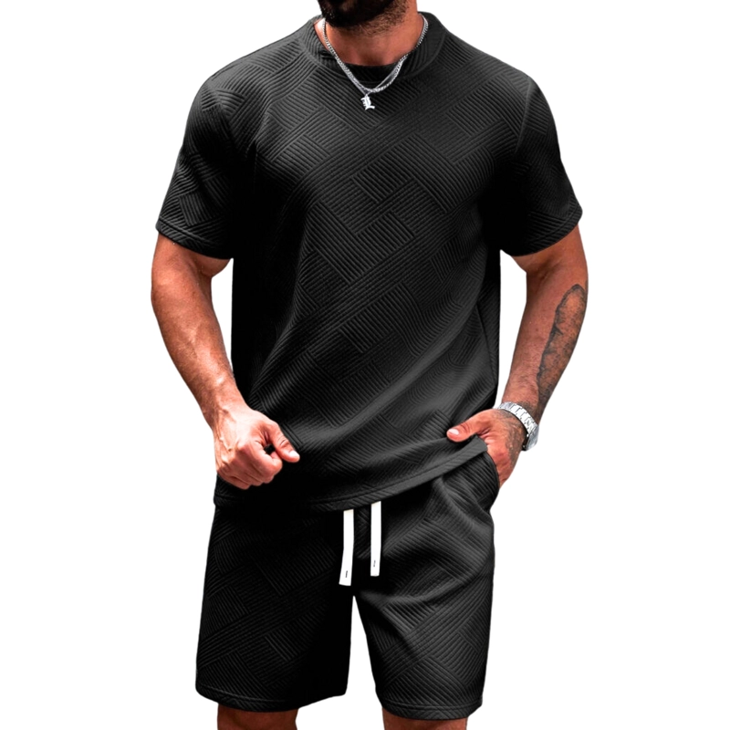 CONJUNTO HOMBRE SHORT Y POLERA TENDENCIA URBANA 0271 - 1