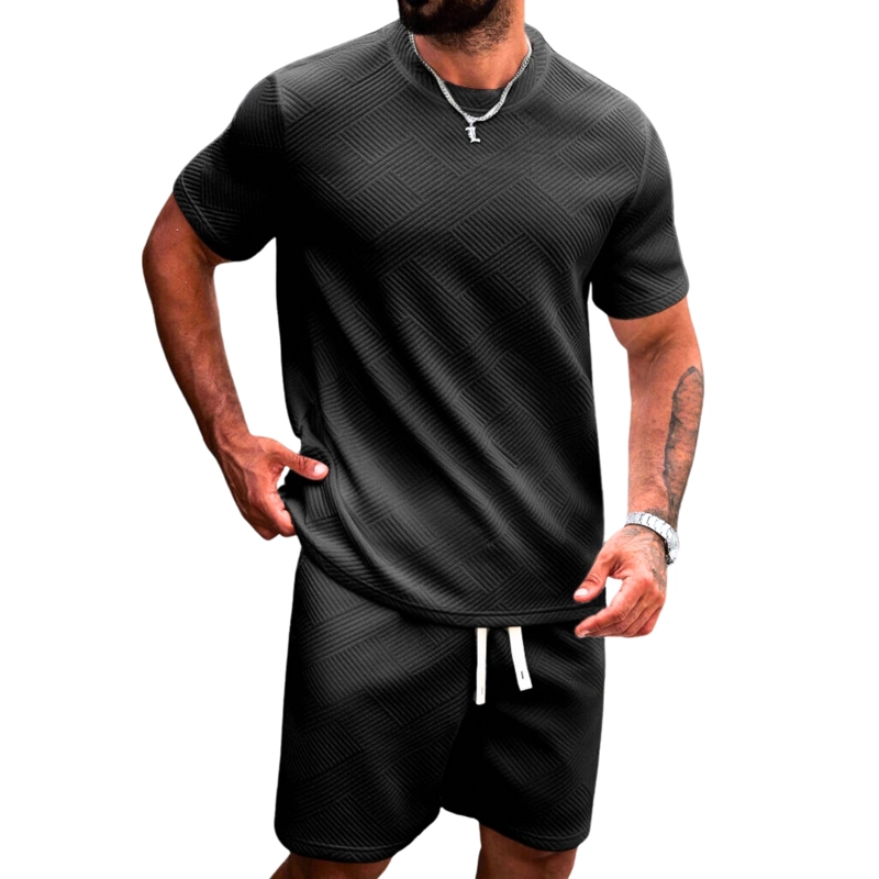 CONJUNTO HOMBRE SHORT Y POLERA TENDENCIA URBANA 0271 - 2