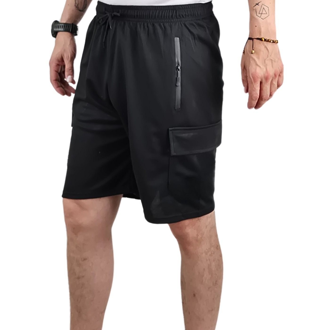 SHORT BERMUDA DEPORTIVO CARGO HOMBRE BOLSILLOS CIERRE 7005 - 1