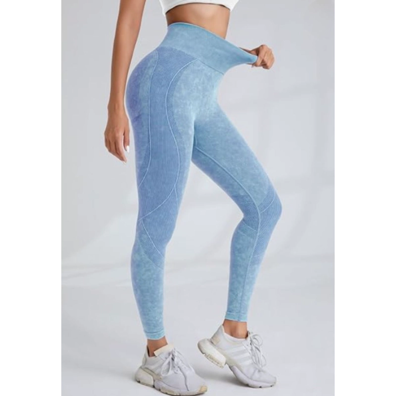 CALZA MUJER GYM FITNESS DEPORTIVA TIRO ALTO LEVANTA COLA 9001 - 2