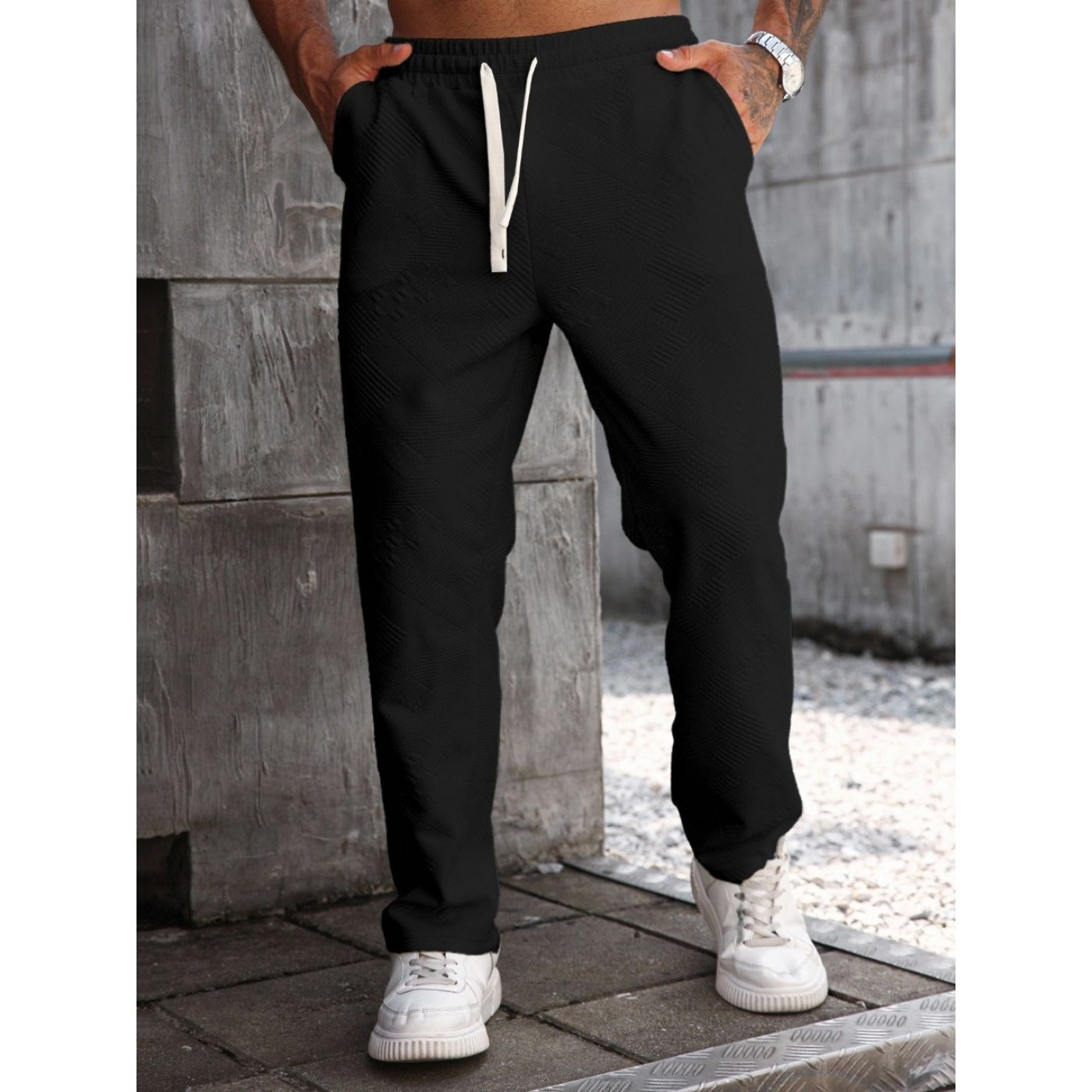 PANTALON RECTO HOMBRE CASUAL UNICOLOR TENDENCIA 0272 - 1