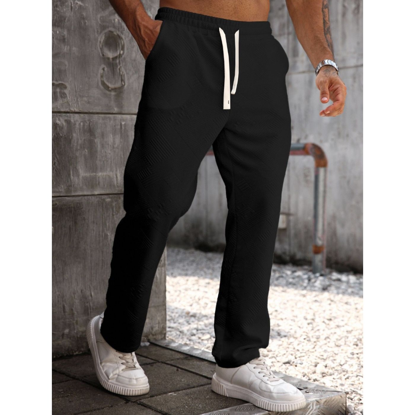 PANTALON RECTO HOMBRE CASUAL UNICOLOR TENDENCIA 0272 - 2