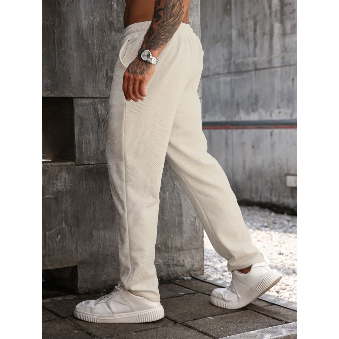 PANTALON RECTO HOMBRE CASUAL UNICOLOR TENDENCIA 0272 - 3