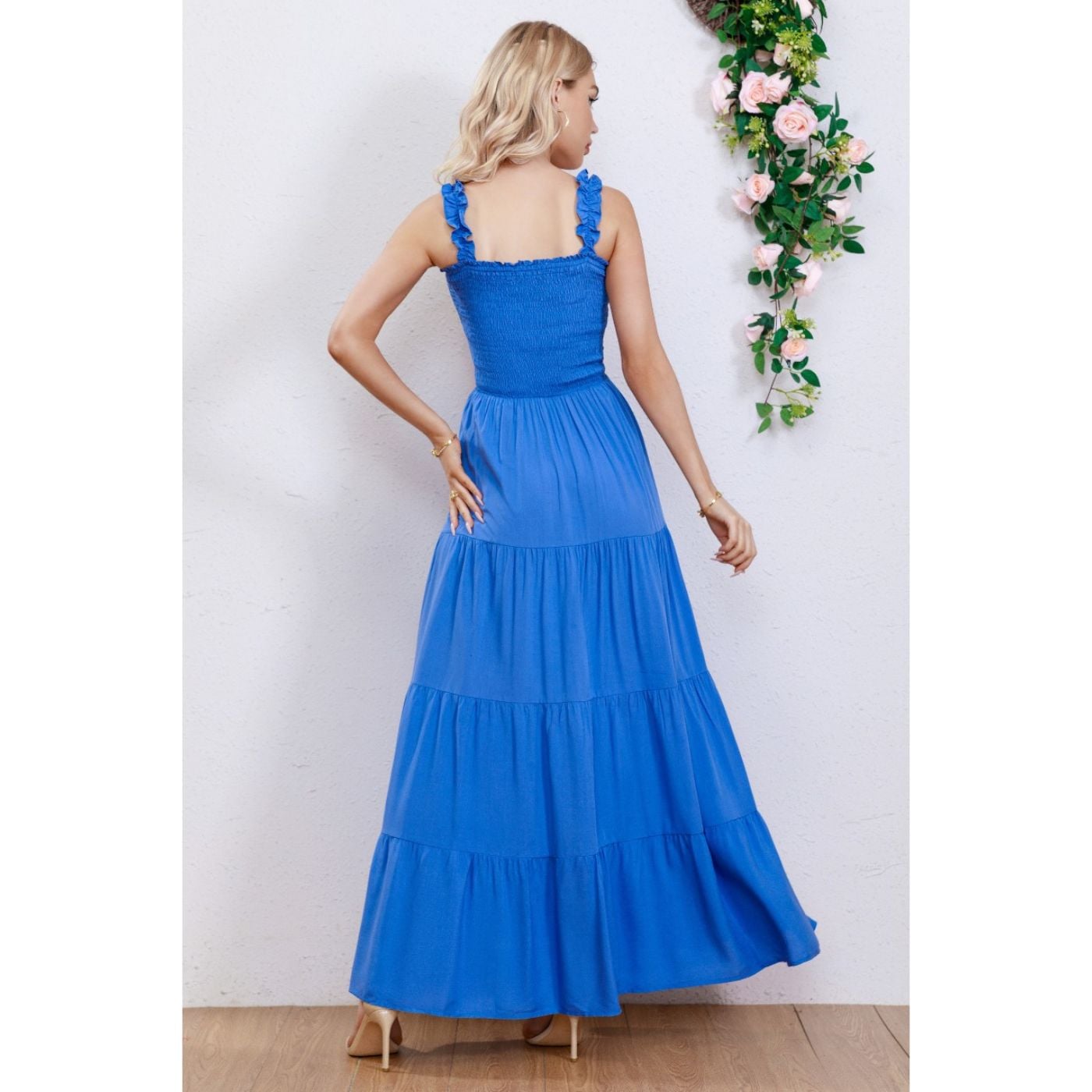 MAXI VESTIDO MUJER LARGO ELASTICADO PRIMAVERA CASUAL EVENTOS 3259 - 3