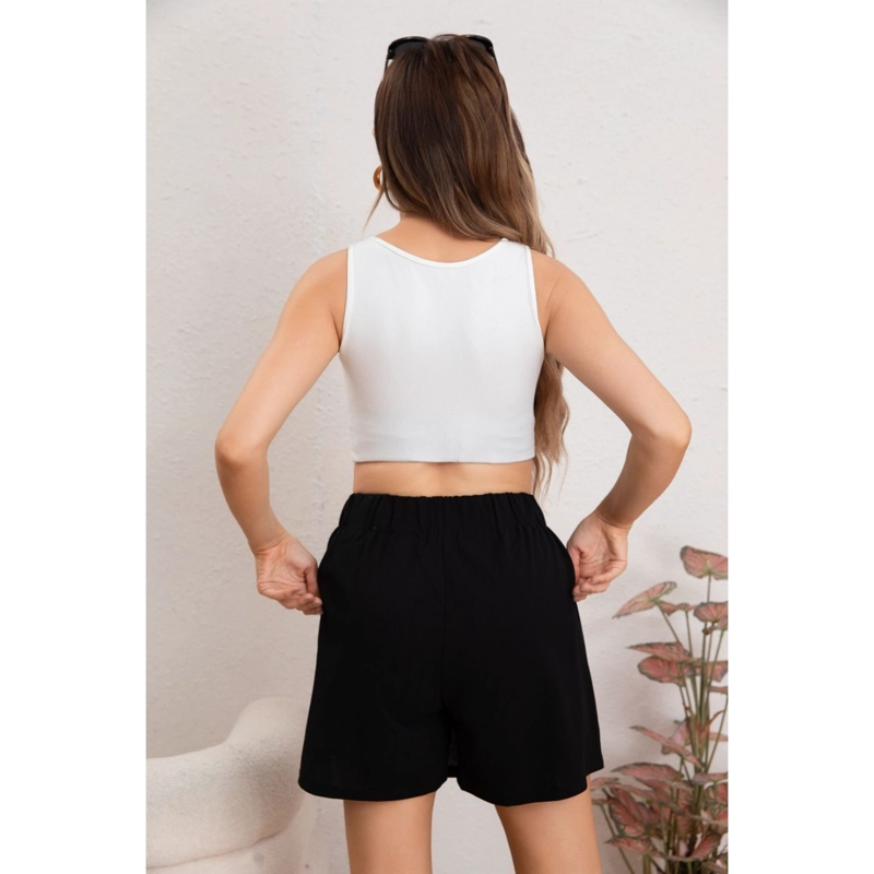 MINI FALDA SHORT MUJER ELASTIZADA TIRO ALTO EXCELENTE CALIDAD 0109 - 3