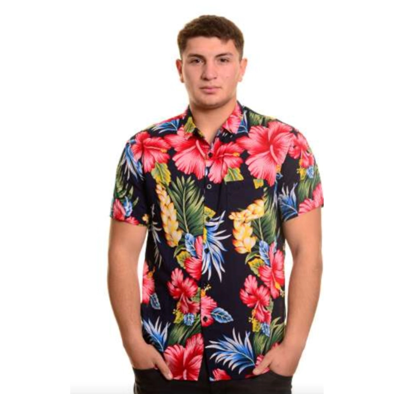 CAMISA HOMBRE GUAYABERA MANGA CORTA FASHION DISEÑO BOTONES 097 - 1