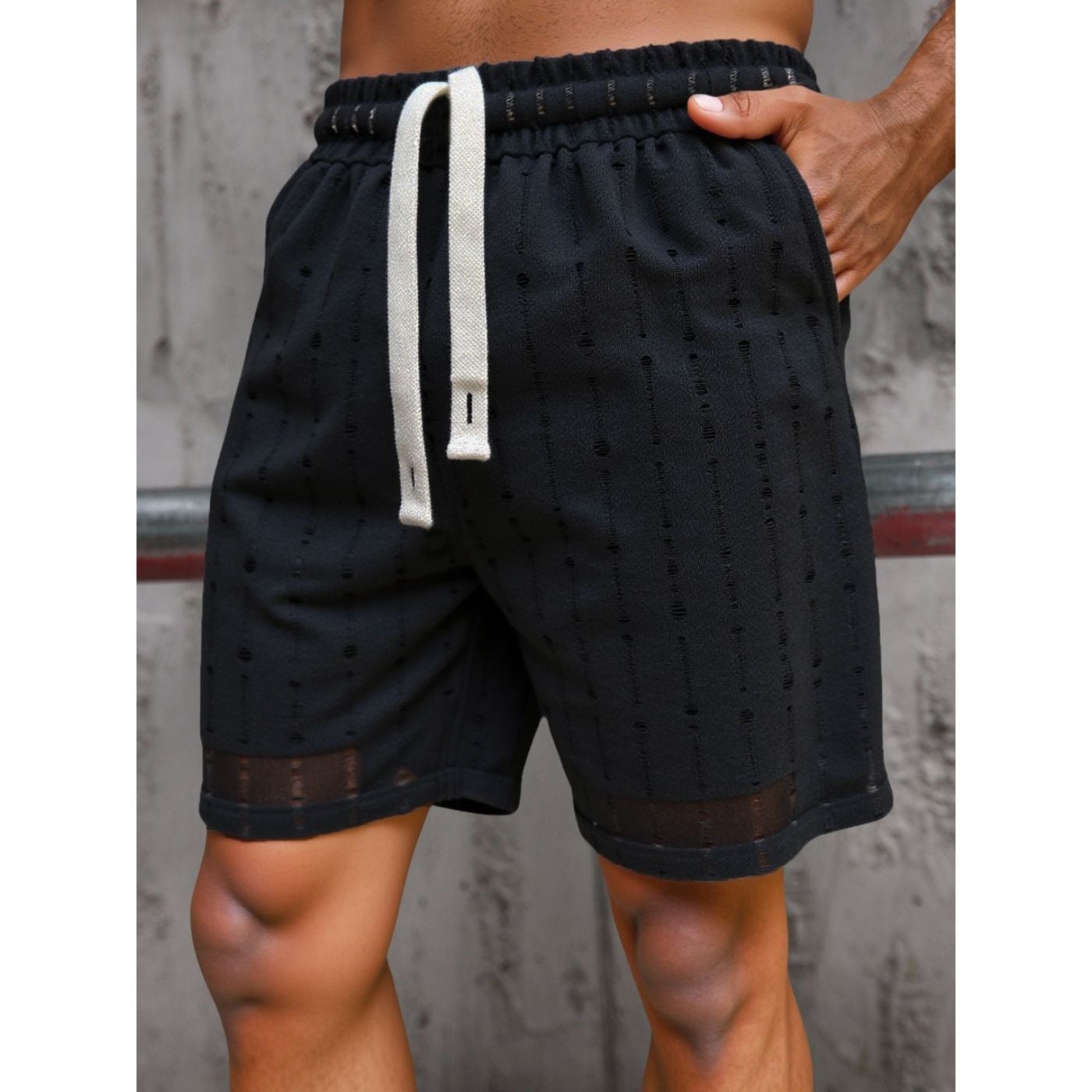SHORT HOMBRE BERMUDA TEXTURADO TENDENCIA URBANA 0263 - 2
