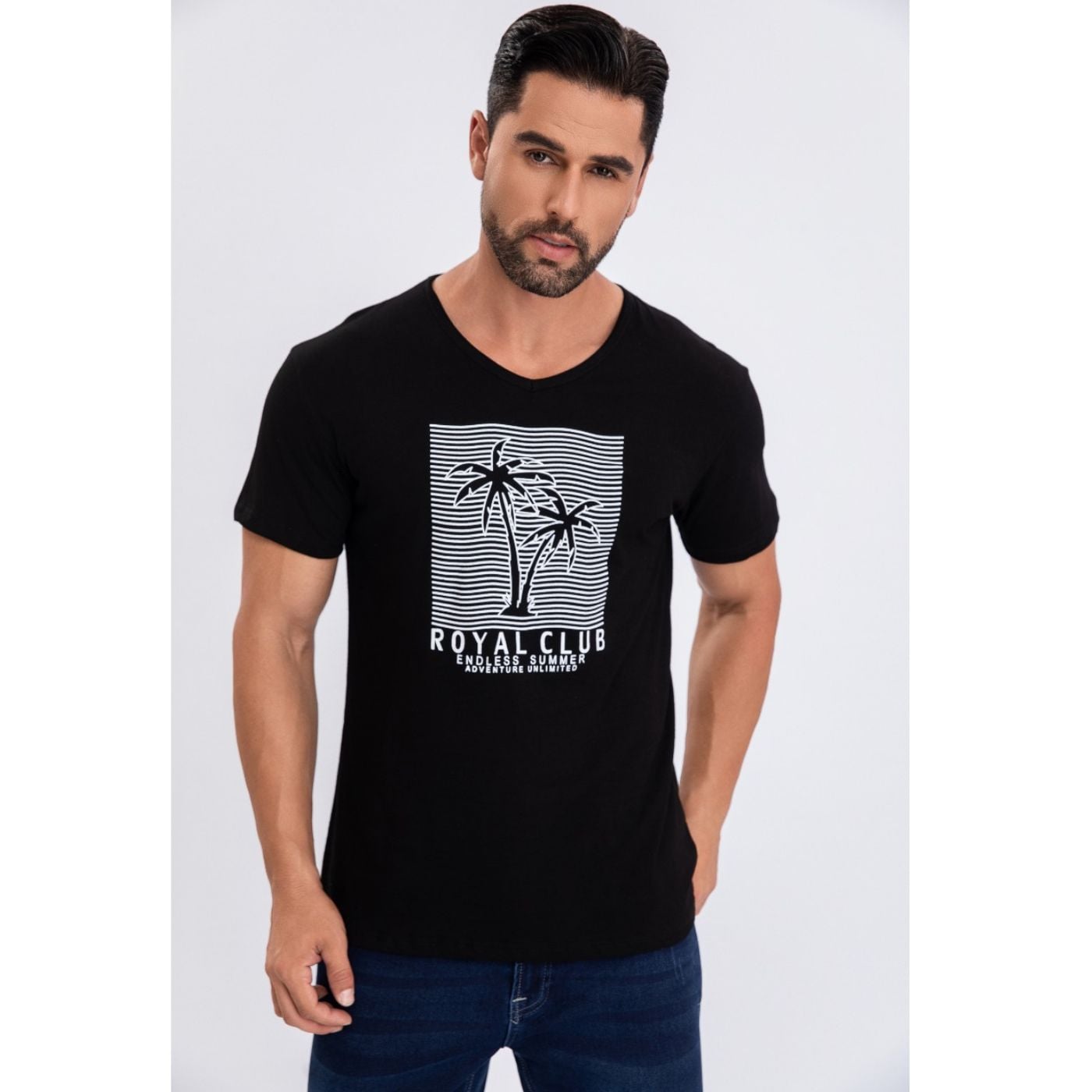 POLERA HOMBRE ALGODON MANGA CORTA CUELLO POLO DISEÑOS 6260 - 1