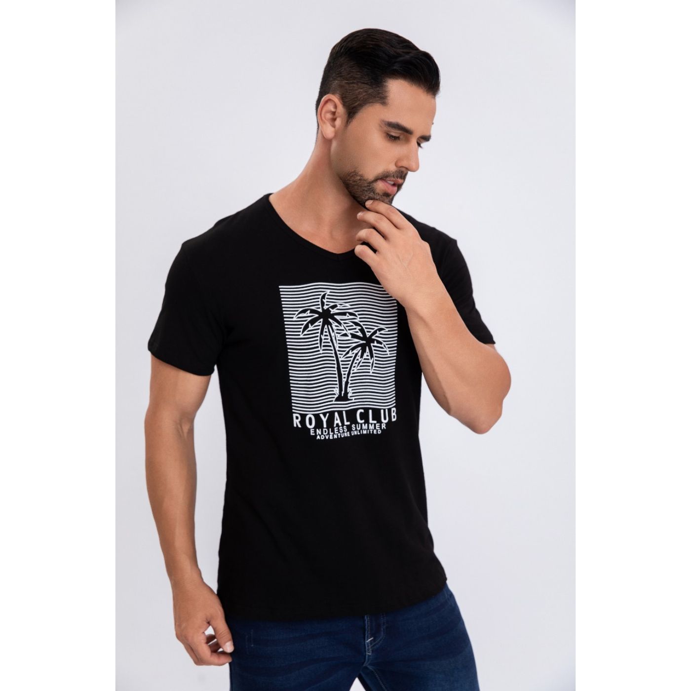 POLERA HOMBRE ALGODON MANGA CORTA CUELLO POLO DISEÑOS 6260 - 2