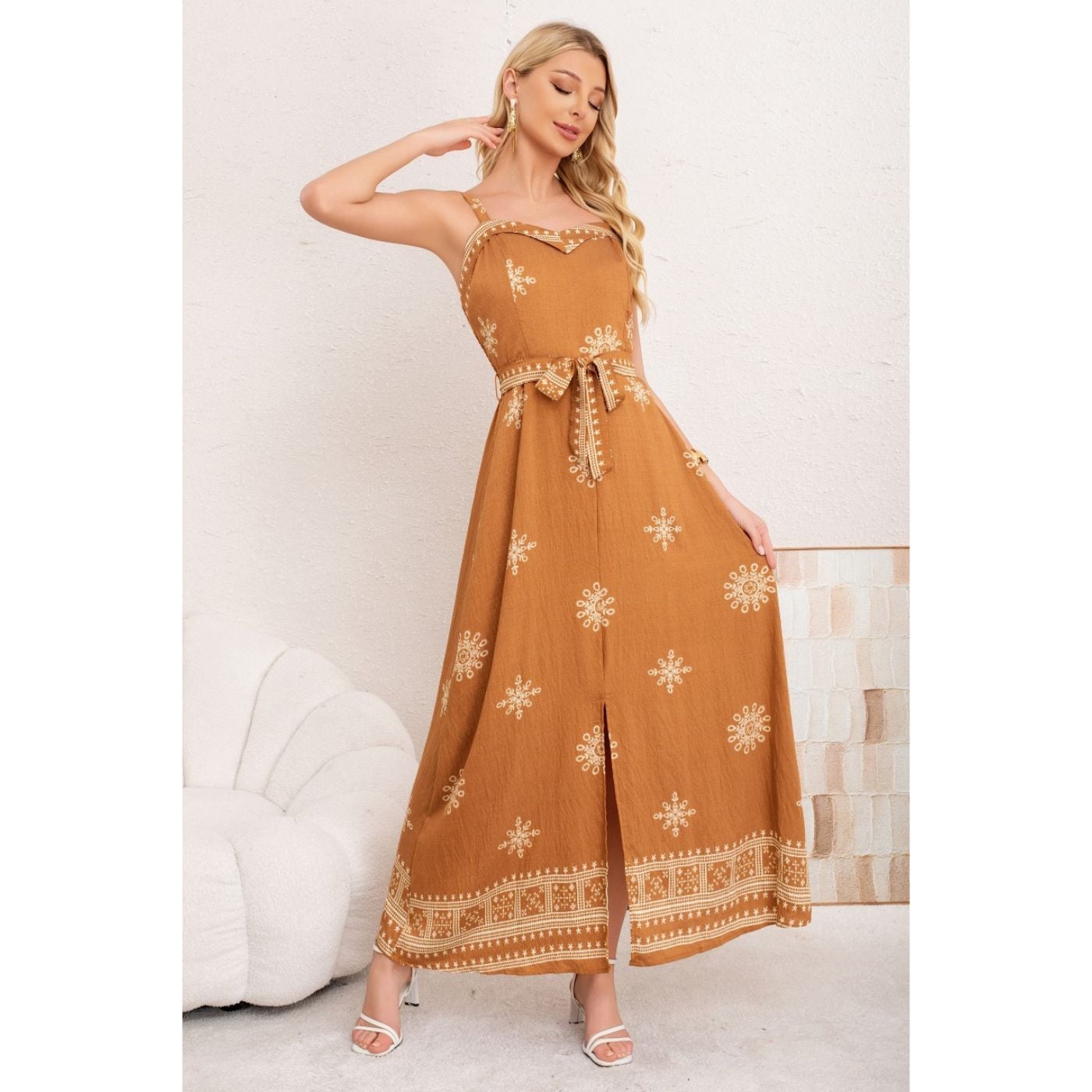 MAXI VESTIDO LARGO VERANO MUJER HOLGADO PABILOS ESTAMPADO 3359 - 1