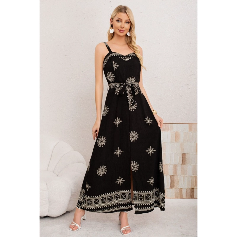 MAXI VESTIDO LARGO VERANO MUJER HOLGADO PABILOS ESTAMPADO 3359 - 1