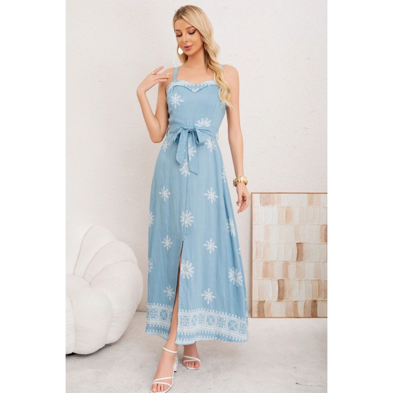MAXI VESTIDO LARGO VERANO MUJER HOLGADO PABILOS ESTAMPADO 3359 - 2