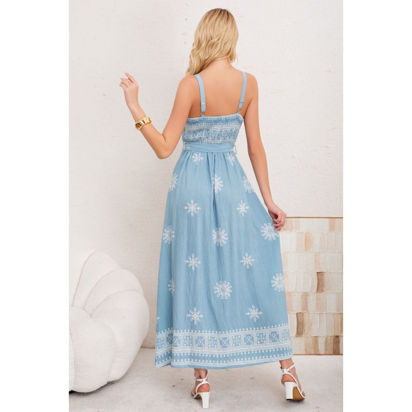 MAXI VESTIDO LARGO VERANO MUJER HOLGADO PABILOS ESTAMPADO 3359 - 3