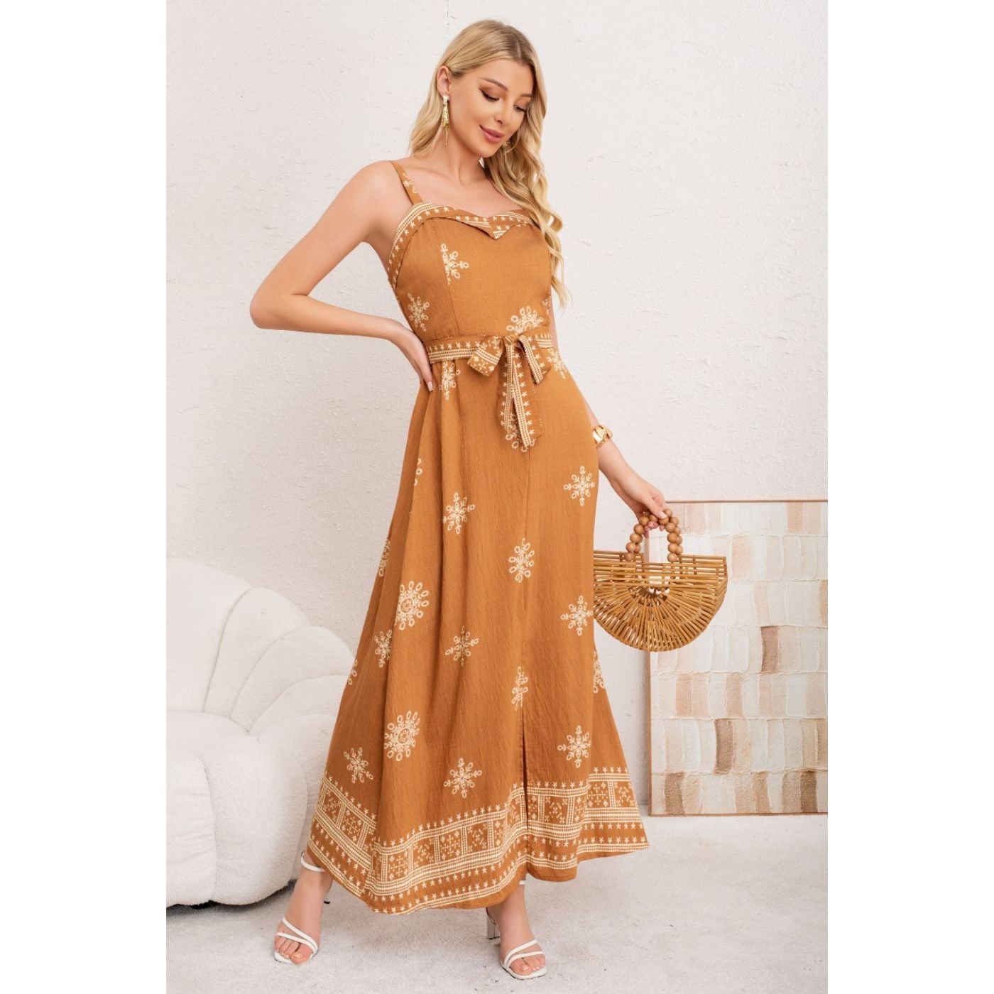 MAXI VESTIDO LARGO VERANO MUJER HOLGADO PABILOS ESTAMPADO 3359 - 3
