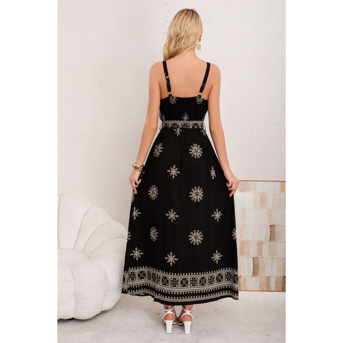 MAXI VESTIDO LARGO VERANO MUJER HOLGADO PABILOS ESTAMPADO 3359 - 3