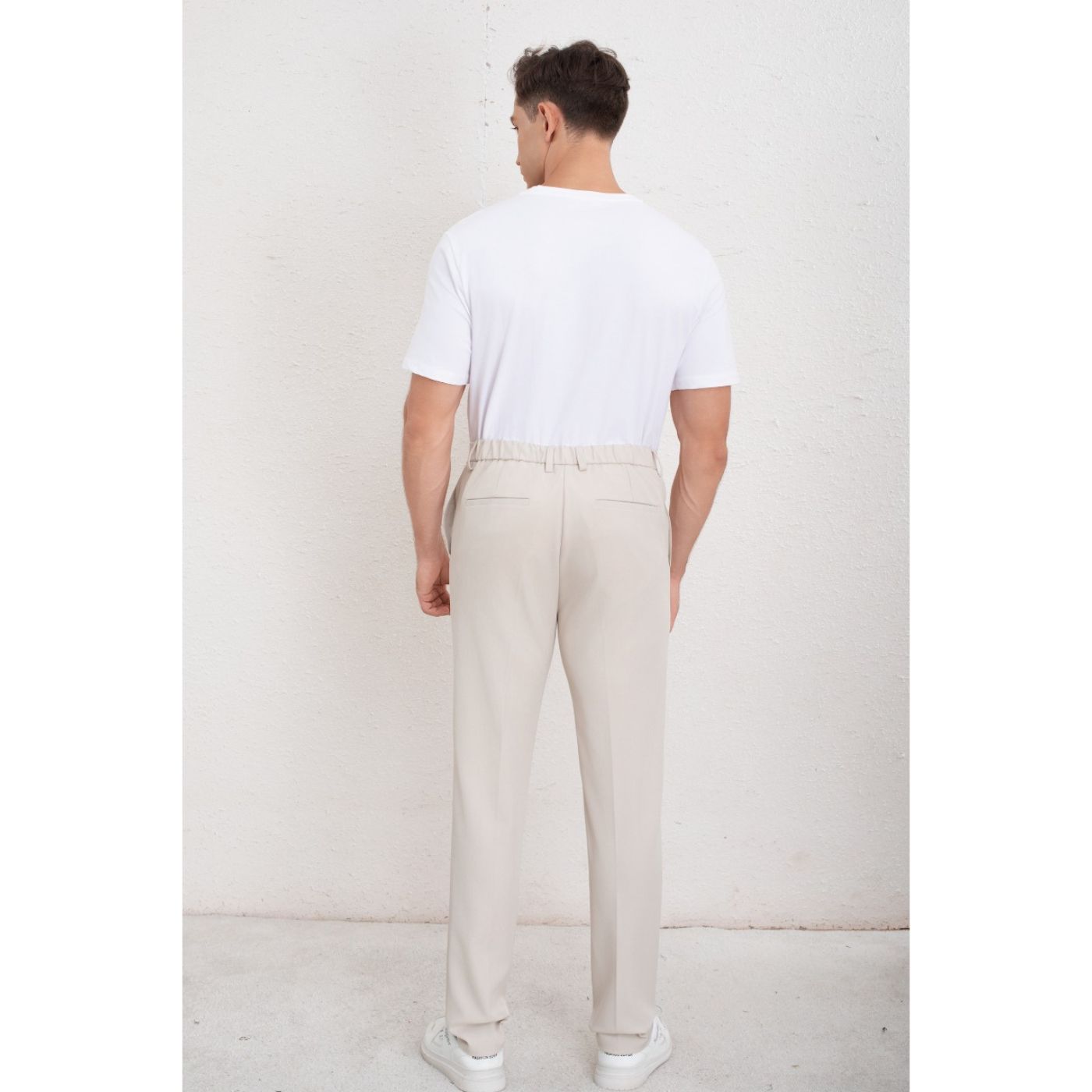 PANTALON DE VESTIR CLASICO HOMBRE FORMAL RECTO BOTON 6010 - 4