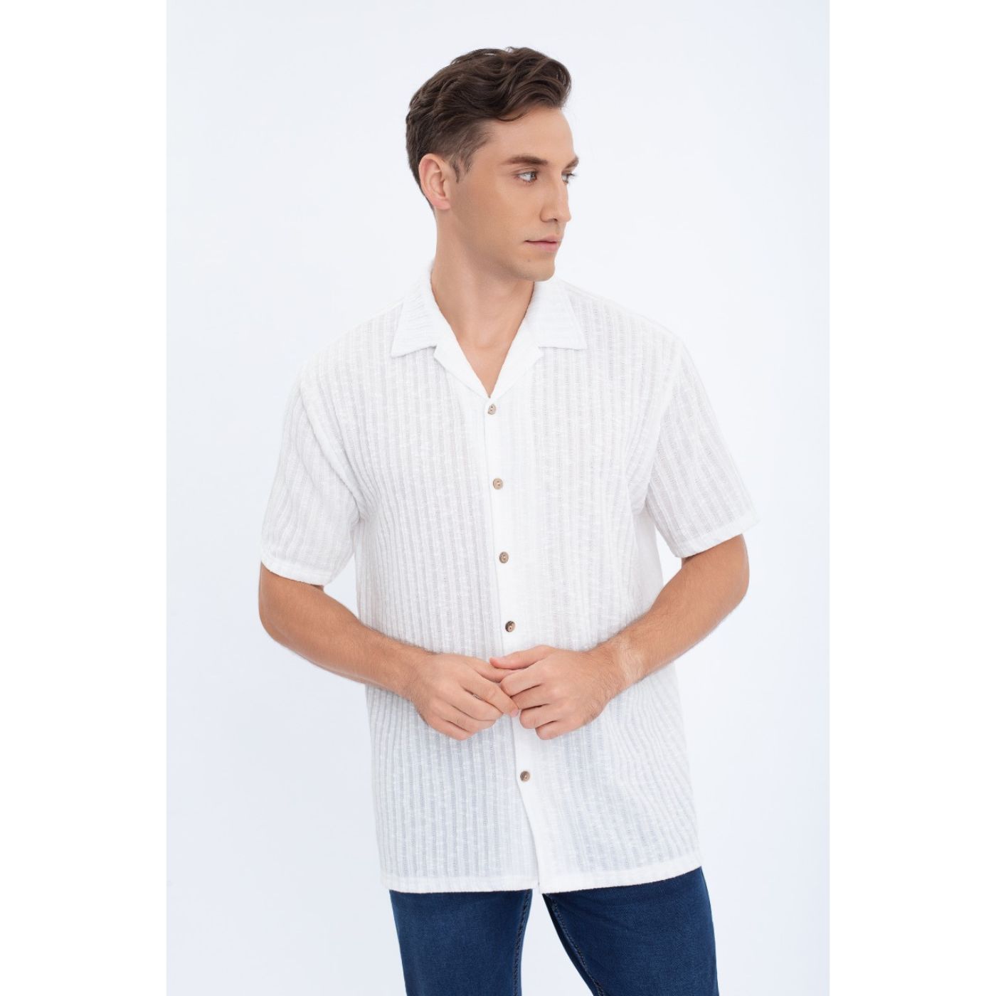 CAMISA HOMBRE REGULAR FIT VERANO FASHION CALIDAD 0175 - 1