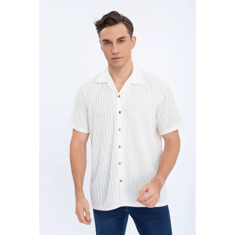CAMISA HOMBRE REGULAR FIT VERANO FASHION CALIDAD 0175 - 1