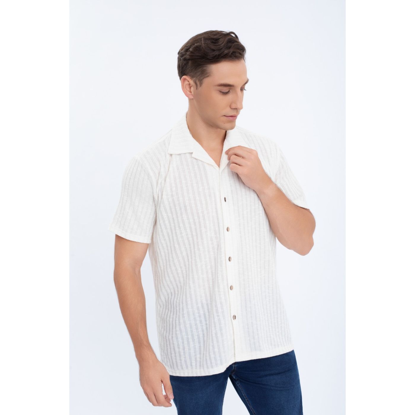 CAMISA HOMBRE REGULAR FIT VERANO FASHION CALIDAD 0175 - 2