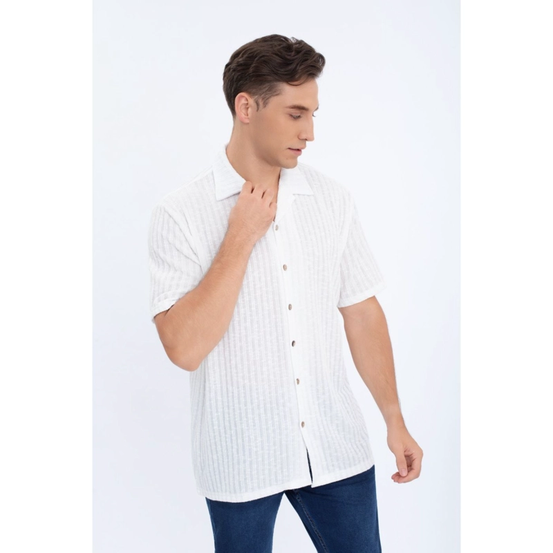 CAMISA HOMBRE REGULAR FIT VERANO FASHION CALIDAD 0175 - 3