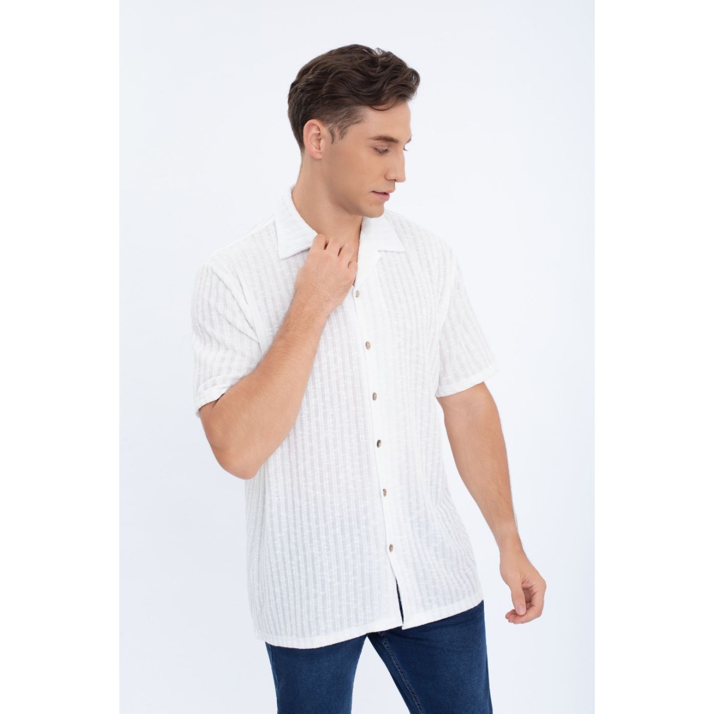CAMISA HOMBRE REGULAR FIT VERANO FASHION CALIDAD 0175 - 3