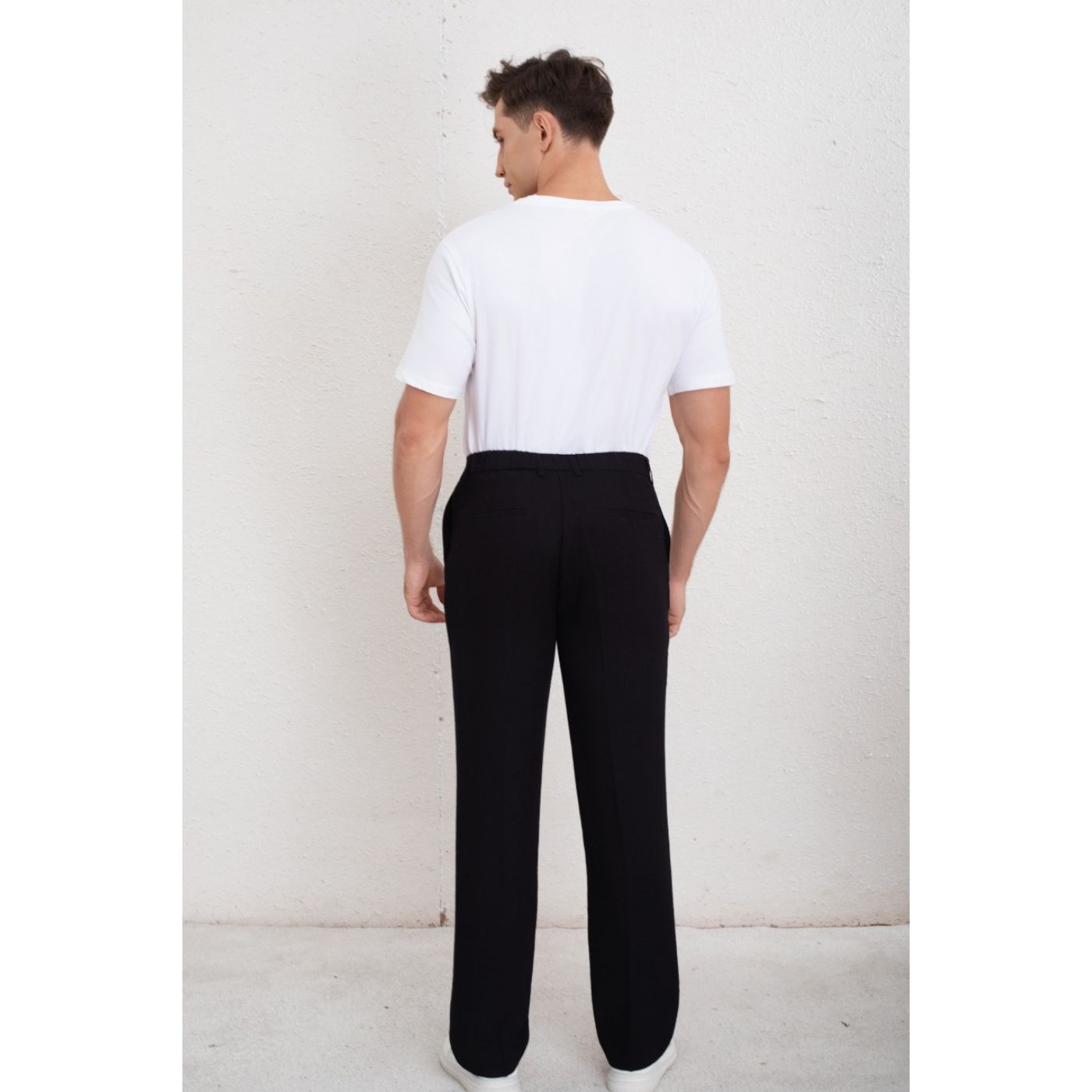 PANTALON CLASICO HOMBRE ALGODON CASUAL TIPO LINO LISO 6011 - 4