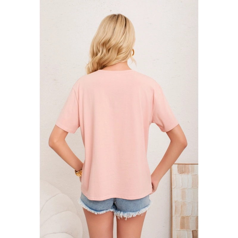POLERA MUJER ALGODON MANGA CORTA OVERSIZE APLICACION 2012 - 4