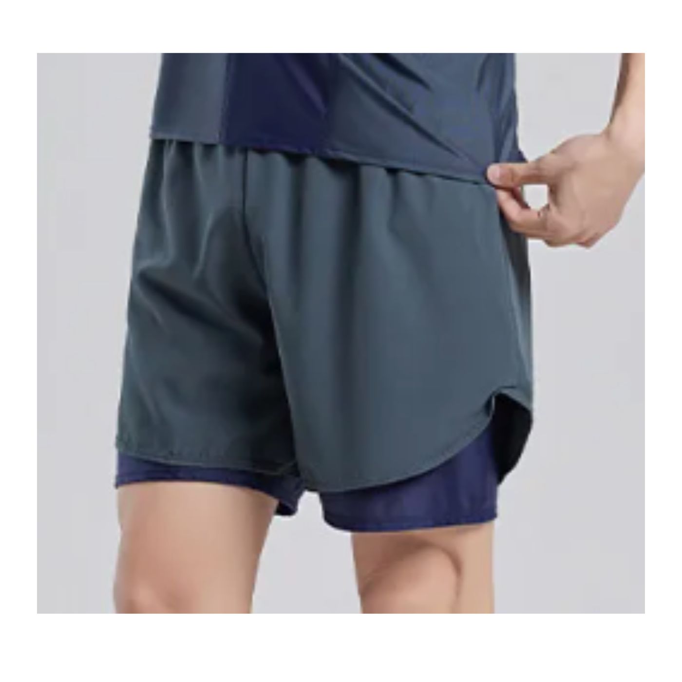 CONJUNTO DE BAÑO HOMBRE SHORT POLERA Y GORRO SECADO RAPIDO 8001 - 3