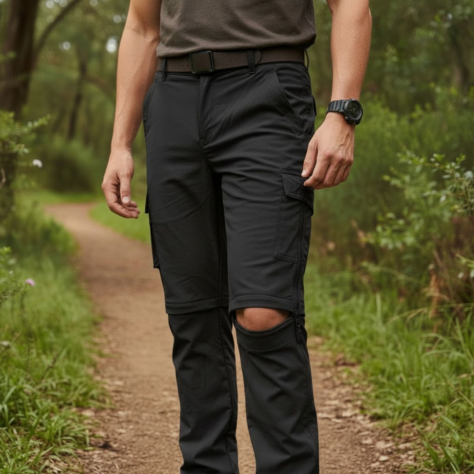 PANTALON SOFTSHELL HOMBRE VERANO BOLSILLOS CARGO 801 - 1